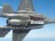 Fusée SPEAR 3 et F-35B en vol - Gare Express